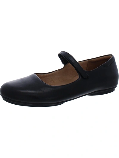 Naturalizer Womens Leather Slip On Mary Janes In Black
