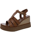NATURALIZER BARRETT WOMENS LEATHER STRAPPY WEDGE SANDALS