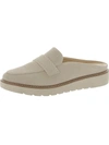 Naturalizer Adiline Womens Suede Slip-on Mules In White