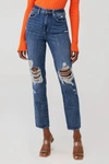 PISTOLA PRESLEY HIGH RISE RELAXED ROLLER JEANS IN ETERNAL DESTRUCTED