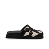 Alohas Whiz Leather Mule In Black