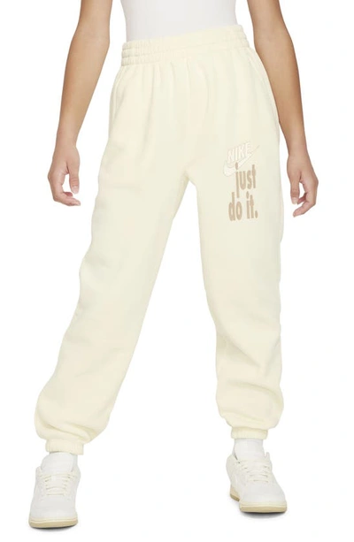 Nike Sportswear Club Fleece Big Kids' (girls') Pants In White