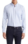 PETER MILLAR CUTLER CHECK STRETCH BUTTON-DOWN SHIRT