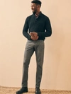 FAHERTY CASHMERE WOOL QUARTER BUTTON SWEATER