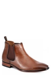 Tommy Hilfiger Men's Sesame Chelsea Dress Boots In Medium Brown Burnished