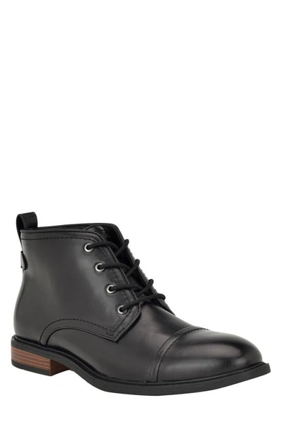 Tommy Hilfiger Men's Veryl Cap Toe Chukka Boots In Black