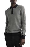 RAG & BONE HARROW WOOL BLEND LONG SLEEVE POLO