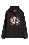Hugo Boss Boss X Nfl Cotton-blend Hoodie With Collaborative Branding In Broncos