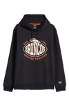 Hugo Boss Boss X Nfl Touchback Graphic Hoodie In Denver Broncos Black