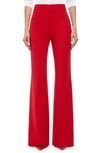 Alice And Olivia Deanna High-waisted Bootcut Trousers In Perfect Ruby