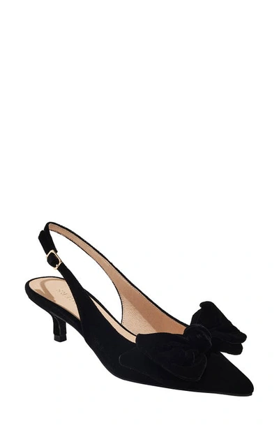 Jack Rogers Debra Kitten Heel Slingback Pump In Black