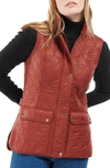Barbour Cavalry Vest In Burnt Henna/brown
