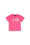 DSQUARED2 ICON LOGO CREW-NECK JERSEY T-SHIRT