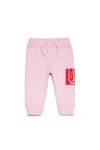 DSQUARED2 JOGGER PANTS IN FLEECE WITH LOVE LETTERING