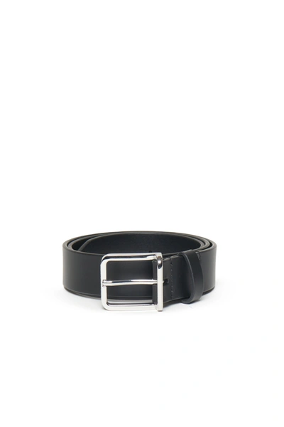 Dsquared2 Kids' Engraved-logo Buckle Belt In Black