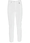 YES ZEE YES ZEE WHITE VISCOSE JEANS &AMP; WOMEN'S PANT