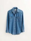 ALEX MILL AMVT67 VINTAGE CHAMBRAY WESTERN SHIRT LEE