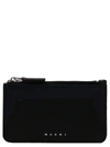 MARNI LOGO LEATHER WALLET WALLETS, CARD HOLDERS MULTICOLOR