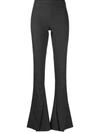 Ambush Split-front Virgin Wool Trousers In Medium Grey