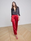 L'agence Rebel Trousers In Dark Tango Red
