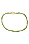 Effy 14k Yellow Gold Peridot Tennis Bracelet In Yellow Gold/ Green