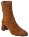 Aquazzura Camel Brown Saint Honore 50 Suede Ankle Boots In Brown