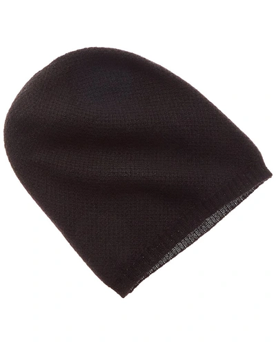 Hannah Rose Honeycomb Cashmere Hat In Black
