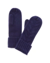 HANNAH ROSE CHUNKY CABLE CASHMERE MITTENS