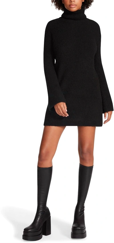 Bb Dakota Abbie Turtleneck Sweater Dress In Black
