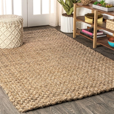 Jonathan Y Estera Hand Woven Boucle Chunky Jute Area Rug