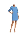 SEE BY CHLOÉ WOMENS PUFF SLEEVE CUT-OUT SHIFT DRESS