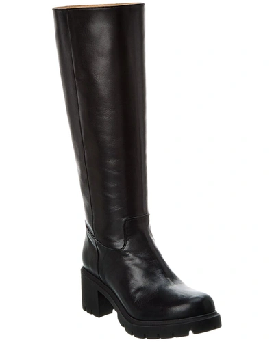 Frame Denim Le Scout Leather Knee-high Boot In Brown