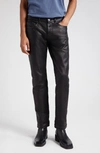 JOHN ELLIOTT THE DAZE STRAIGHT LEG LEATHER PANTS