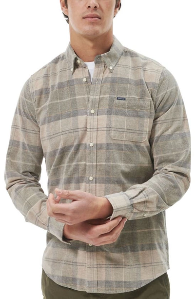 Barbour Blair Tailored Button Down Shirt In Forest Mist