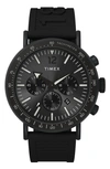 TIMEX STANDARD CHRONOGRAPH RESIN STRAP WATCH, 43MM