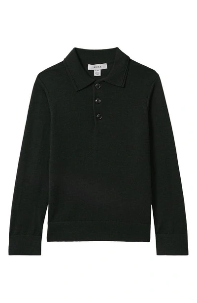 Reiss Boys' Trafford Jr Wool Polo Jumper - Little Kid In Forest