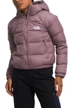 The North Face Women's Belleview Stretch Down Hooded Coat In Fawn Grey