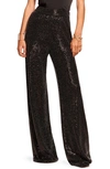 Ramy Brook Gavin Wide Leg Sparkle Pant In Black Sparkle