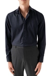 ETON SLIM FIT PAISLEY DETAIL TWILL DRESS SHIRT