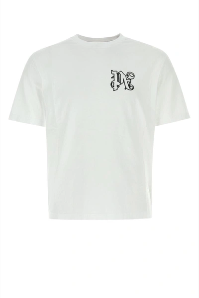 Palm Angels T-shirt In Whiteblac
