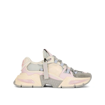 Dolce & Gabbana Mixed-material Airmaster Sneakers In Pink