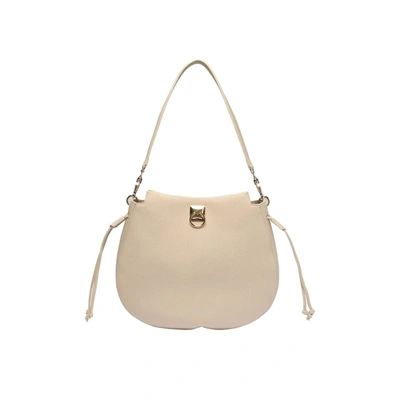 Mulberry Small Iris Leather Top Handle Bag In Beige