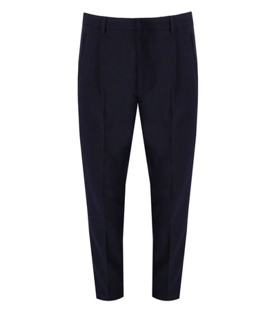 Emporio Armani Pants In Blue Polyester