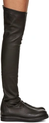 RICK OWENS Black Creeper Over-the-Knee Boots