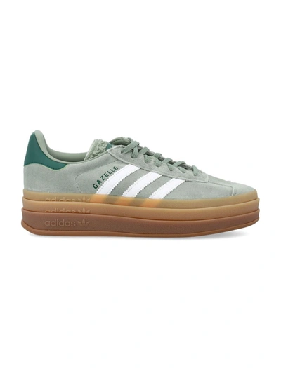 Adidas Originals Womens  Gazelle Bold In Silver Green/white