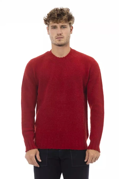 Alpha Studio Man Sweater Brick Red Size 36 Wool