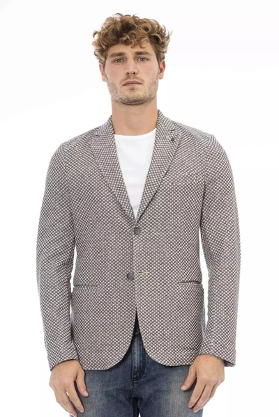 DISTRETTO12 DISTRETTO12 CHIC BEIGE FABRIC JACKET WITH CLASSIC MEN'S APPEAL