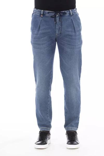 DISTRETTO12 DISTRETTO12 ELEVATED BLUE DENIM WITH EDGY MEN'S DETAILING