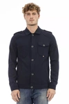 DISTRETTO12 DISTRETTO12 BLUE COTTON MEN'S JACKET