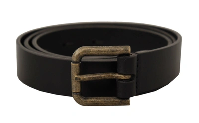 DOLCE & GABBANA DOLCE & GABBANA ELEGANT ITALIAN LEATHER MEN'S BELT